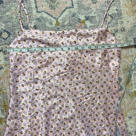 Princess Polly NWT US 8‎ Myron Pink Floral Slip Dress Satin Mini - Picture 12 of 13